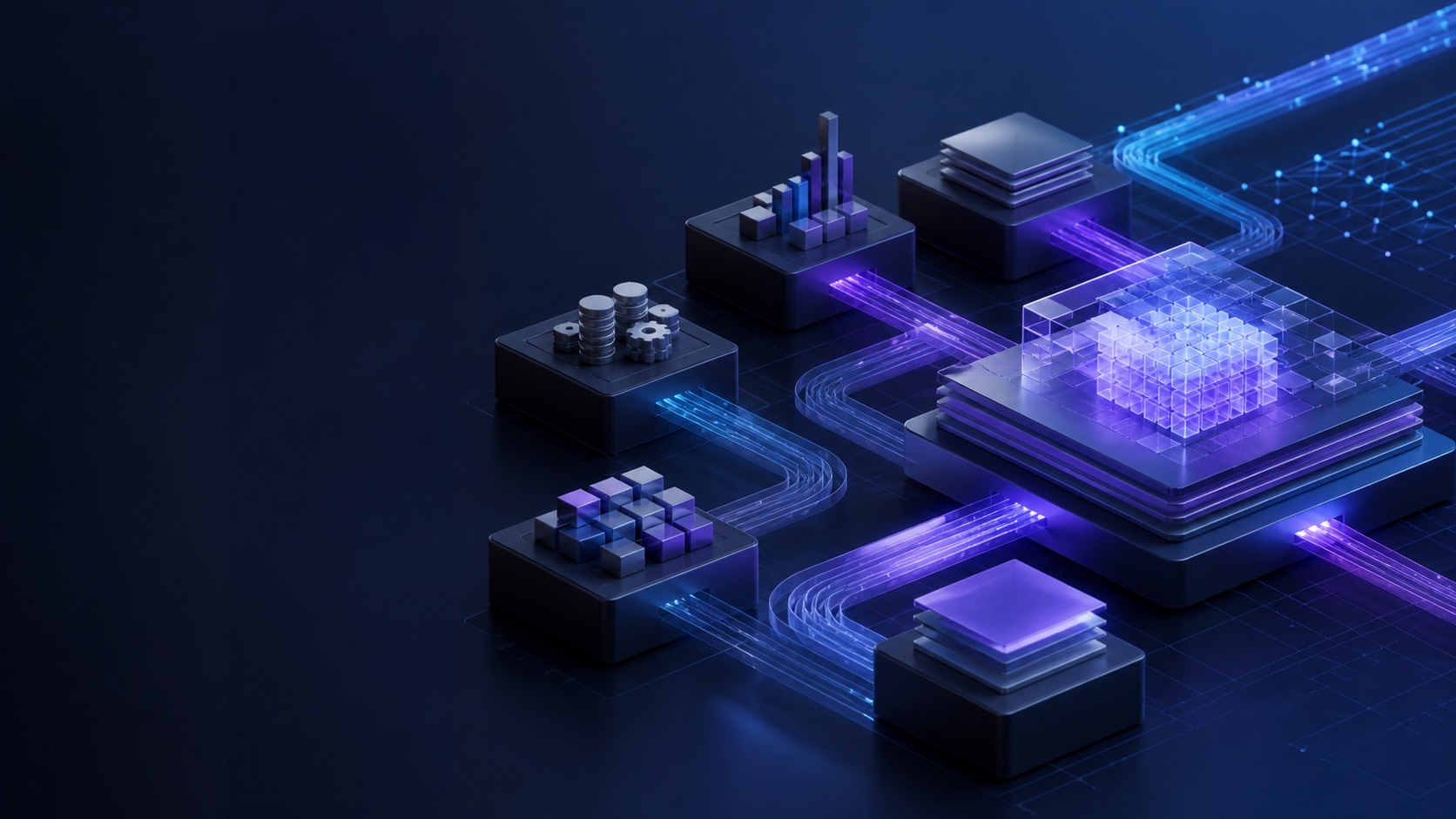 Connected financial-services platforms, data and operational workflows